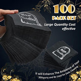 100 Pcs Death To My 20S Decorations Napkins, 30Th Birthday Rip To My 20S Birthday Decorations Black Silver Foil Cocktail Napkins For 30Th Party Supplies, 2-Ply 5 X 5 Inch (Silver)
