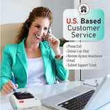 2054A Shipping Label Printer For Windows Mac Chromebook Android, Supports Ebay Paypal Etsy Shopify Shipstation Stamps Ups Usps Fedex Dhl, Roll & Fanfold 4X6 Direct Thermal Label