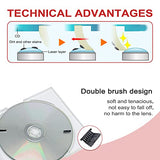 CD/VCD/DVD Player Cleaner Kit, Laser Lens Cleaning Disc with Double Brush Cleaning System, NS-2
