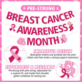 Breast Cancer Awareness Month Banner Cancer Survivor Party Decorations for Faith Courage Charity Event October Month Cancer Free Public Charity Activity Party Supplies (Rose Red)