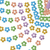 12 Pack Glitter Spring Flower Banner, Easter Flower Paper Hanging Garland, Spring Glitter Floral Cutouts Banner For Easter Spring Birthday Party Supplies Wall Fireplace Mantel Decor