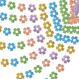 12 Pack Glitter Spring Flower Banner, Easter Flower Paper Hanging Garland, Spring Glitter Floral Cutouts Banner For Easter Spring Birthday Party Supplies Wall Fireplace Mantel Decor