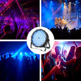 Led Par Lights 54 X 1.5W, Rgb Stage Lights Dmx Dj Lighting Sound Activated With Stand, Strobe Light & Wash Par Lighting Dmx For Parties, Church, Wedding, Bars
