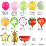 149pcs Tropical Fruit Balloon Arch Kit for 2nd Birthday or Twotti Fruity Party Decor