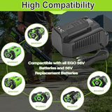 Upgraded Ch2100 56-Volt 4A Rapid Charger Replacement For Ego 56V Battery Charger Ch2100 Ch3200 Ch5500,Compatible With Ego 56V Battery Ba2800 Ba1400 Ba5635 Ba4200