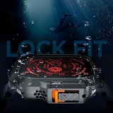 Spigen for Apple Watch Ultra 3/2/1 Case, Lock Fit 49mm Secure Locking System Cover - Black