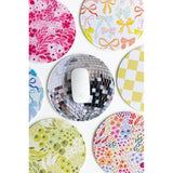 , 8.5 Inch, Round Mouse Pad For Computer, Desktop Protector, Non-Slip Rubber Backing, Disco Ball