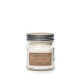 Mason Jar Candle, Beach Bum, 8 Oz. - Scents Of Tropical Coconut, Warm Kola Nut And Fresh Island Fruits - 100% Soy Wax, No Lead, Kraft Label & Antiqued Pewter Lid, Hand Made