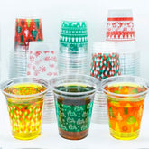 48 Pcs 14 Oz Christmas Cups Disposable Christmas Party Decorations Supplies Winter Xmas Party Plastic Cups Winter Drinking Cups For Adults And Kids