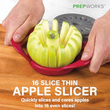 PrepWorks Dishwasher Safe Apple Slicer and Corer β 16-Slice Thin Apple Cutter with Safety Cover