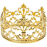 Vintage Gold Crown Cake Topper, Happy Birthday Cake Topper Party Decor, Baby Shower Crown For Boys And Girls, Cake Decorations For Weddings, Diameter 3.97-Inch Height 2.28-Inch