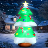 10Ft Tall Christmas Tree Inflatables Outdoor Decorations, Large Inflatable Christmastree With Bright Led Lights & Colorf