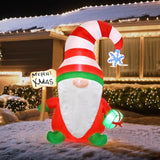 Christmas Inflatables Gnome, 4Ft Blow Up Christmas Gnome Outdoor Decorations, Inflatable Yard Decoration, Christmas Holi