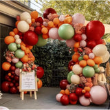 Fall Balloon Garland Arch Kit: Sage Green, Burnt Orange & Burgundy