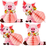 Luau Party Decorations Luau Pig Honeycomb Centerpieces Tabletop Pig Bi