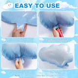 Cloud Balloons 6Pcs White Cloud Foil Balloons Cloud Party Decorations,Cloud Balloon For Birthday Party Decorations Supplies Themed Party Birthday Baby Shower,Clouds Decorations