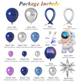 135pcs Space Balloon Arch Kit with Astronaut Foil Balloons for Galaxy Party