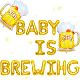 Baby is Brewing Balloons & Banner - Baby Shower, Gender Reveal Decor