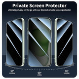 3+3+1+1-Pack, Privacy Screen Protector and Camera Lens Protector for iPhone 15 with Back Tempered Glass Film & Installation Alignment Aid, Anti-Spy,