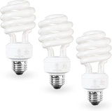 E26 CFL Light Bulbs 3 Pack 23W 5000K Daylight 1600 Lumens 100W Equivalent UL Listed