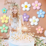 Daisy Balloon Flower Kit: Pastel Boho Party Decor (16-Piece Set)