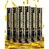 6pcs Gold Confetti Cannon Poppers Party Shooter Celebration Supplies