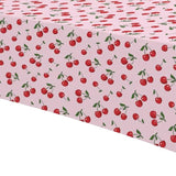 Cherry Birthday Decorations Tablecloth, 3 Pack Disposable Fruit Theme Cherry Party Supplies Table Cover For Birthday, Baby Shower, 55In X 86In