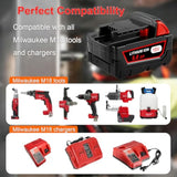 5.0Ah 18V Lithium Replacement Battery For M18 Battery?Compatible With Milwaukee M18 Cordless Power Tools 48-11-1852 48-11-1850 48-11-1840 48-11-1890 48-11-1828 48-11-1815