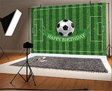 7x5ft Soccer Birthday Party Backdrop Football Field Photography Background