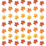 8 Pcs Fall Party Hanging Decorations Artificial Autumn Maple Leaves Banner Maple Leaves Hanging Garland Decor For Fall Thanksgiving Home Garden Wedding Wall Doorway Backdrop Supplies Decor