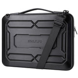 MOSISO 15.6 inch Hard Shell Laptop Sleeve Shoulder Bag, Waterproof Shockproof Protective EVA Computer Bag Carrying Case Compatible with MacBook Pro 16, 15-16 inch Lenovo, HP, Dell, Notebook, Black