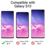 JETech Heavy Shockproof Case for Samsung Galaxy S10, Dual Layer Rugged Protective Phone Cover with Shock-Absorption (Black)