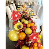 143PCS Fall Balloon Arch Kit with Burgundy Orange Brown Gold Balloons Thanksgiving