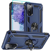 Galaxy S20 FE Case with Screen Protector and Ring Shockproof Blue