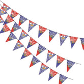 3Pcs Spider Theme Birthday Banner, Pre-Strung Spider Web Pennant Triangle Flags Anime Cartoon Hanging Garland Bunting Decorations For Boys Kids Baby Shower Birthday Party Backdrop Supplies