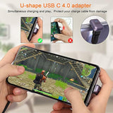 240W 40Gbps Usb C U Shaped Adapter Usb4.0 Type C Male To Female 180 Degree Ang