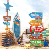 20-Pc “Gone Fishing” Sign Set Kids Fishing Party Decor