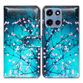 Case For Moto G 2025,Plum Blossom Flower Leather Flip Phone Case Wallet Cover With Card Slot Holder Kickstand Case For Motorola Moto G 2025