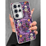 Galaxy S25 Ultra Case with Holographic Diamond Bling Lens Protector for Women Girls - Compatible with Magsafe Aesthetic Cute Phone Case