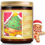 Christmas Candle | Christmas Cookies Candle Scents Of Merry Cookie Dough Sugar Cookies For Santa Holiday, Christmas Scented Candles For Home - 7 Oz Aromatherapy Jar Candles, Gift For Women And Men