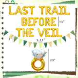 Gold Mountain Bachelorette Party Decorations Last Trail Before The Veil Banner Balloon Hiking Bachelorette Party Decorations Supplies Mountain Wedding Bridal Shower