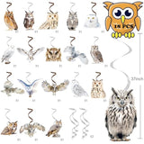 Owl Theme Hanging Swirls For Birthday Party, Baby Shower, Woodland Animal Party Decorations, Ceiling Streamers