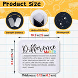 Funny Inspirational Mouse Pad Gifts - Difference Maker Definition - Non-Slip Mousepad With Stitched Edge - Rectangular Mouse Mat For Work Laptop - Thank You Gifts For Boss, Leader, Coworker