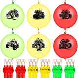 36 Pcs Truck Punch Balloons Truck Party Decorations Ball Colorful Punching Latex Balloons With Rubber Bands Birthday Party Favors For Boys Baby Shower Fun Games Supplies Goodie Bag Fillers