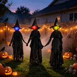 3 Pack Halloween Decorations Outdoor Halloween Witches Decor, 6FT