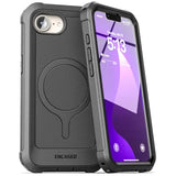 For Iphone 16E Case With Built-In Screen Protector, Compatible With Magsafe - Military Grade Protection With 360 Rugged Full-Body Coverage (Black)