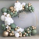 Olive Green Balloon Arch Kit 137Pcs Latex Balloon Garland for Party Decor