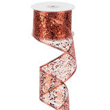 Glitter Wire Mesh Ribbon With Sparkle Red Metallic Ribbon For Christmas Tree Decoration, Garland, Wreath Bow Making (25 Yards)