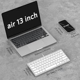 Wired Keyboard For Mac Devices Only With Dual Interface, Comfortable Typing Angle & Stable Connection, Compatible With Macbook, Imac, Mac Mini, Pc-White