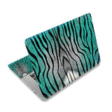12.1 13 13.3 14 15.4 15.6 Inch Laptop Skin Decal, Laptop Skins Stickers Decals For Notebook Pc, Universal Reusable Vinyl Laptop Cover Sticker, Waterproof Art Protector I Green Zebra Pattern